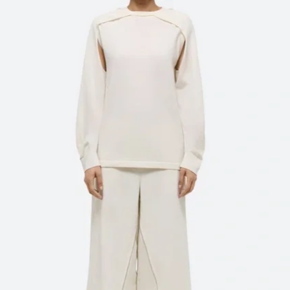 NWT Helmut Lang Cream Shrug/Sweater, XS,  GD1224 - Picture 2 of 9